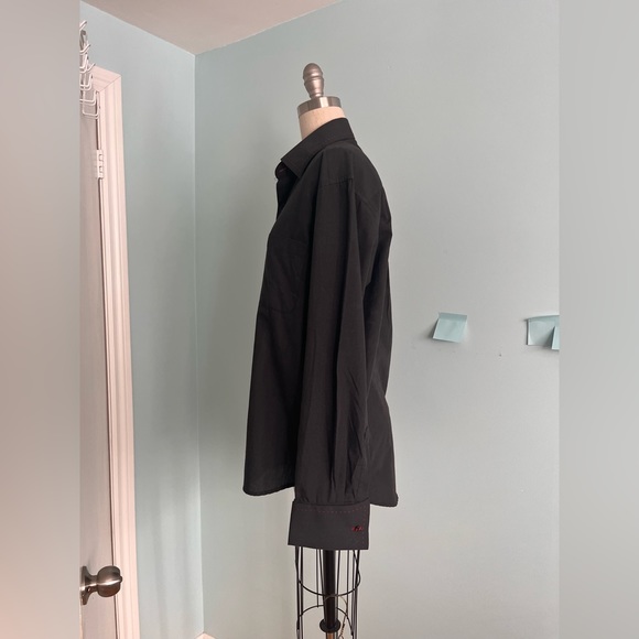 Bruttini Italy Black Dress Shirt Size M - Picture 6 of 16